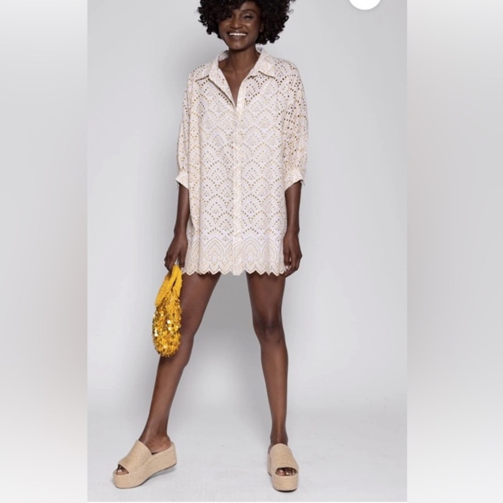 Sundress Lace Shirt Dress - Picture 2 of 11